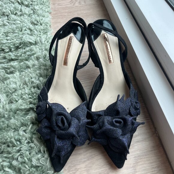 Sophia Webster Suede Glitter Pumps - Picture 6 of 7